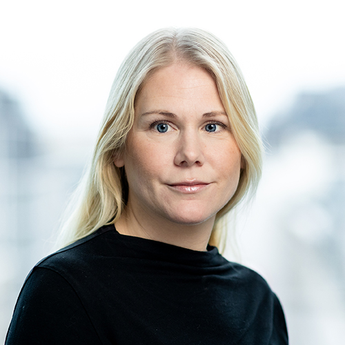 Porträttbild av Angelica Pachá Larsson, medarbetare på Trygghetsstiftelsen.